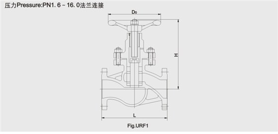 柱塞閥結構尺寸圖